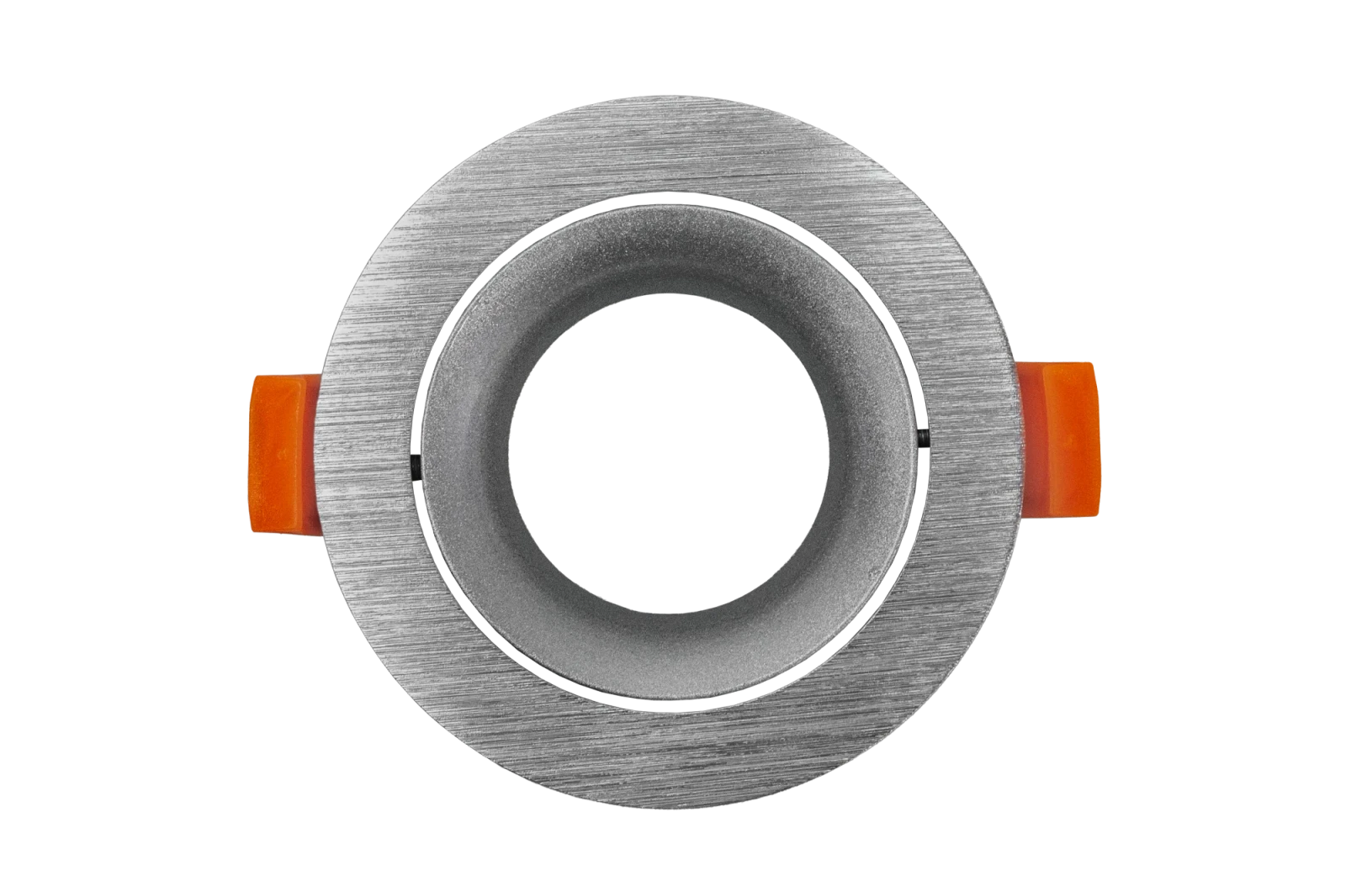 LED GU10 Inbouwspot Armatuur, Rond, Kantelbaar, IP20, Geborsteld Aluminium