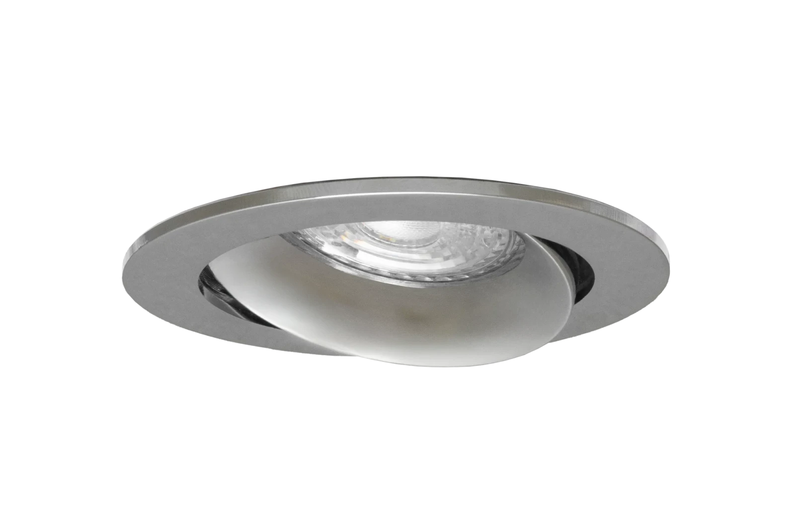 LED GU10 Inbouwspot Armatuur, Rond, Kantelbaar, IP20, Chroom