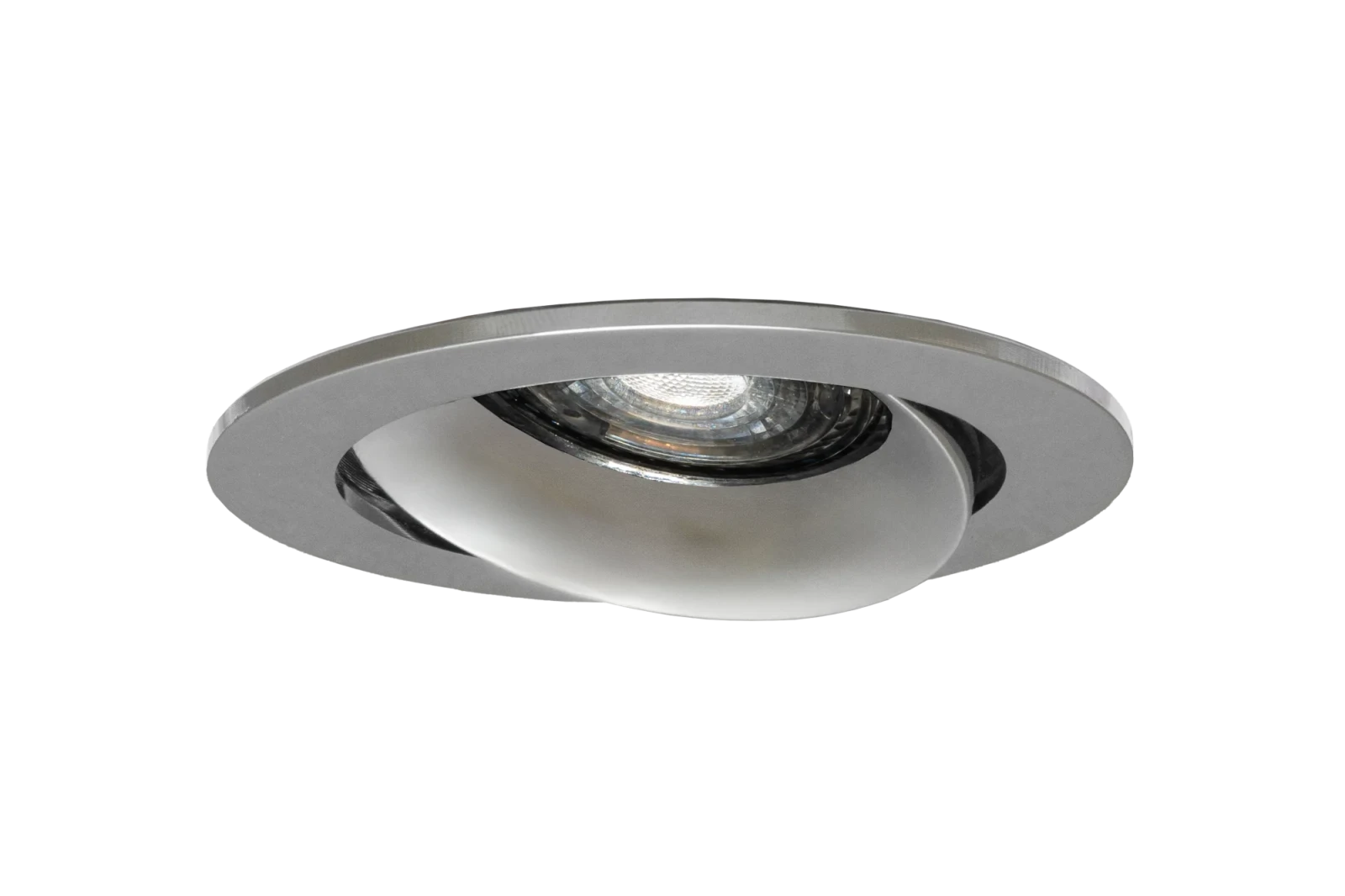 LED GU10 Inbouwspot Armatuur, Rond, Kantelbaar, IP20, Chroom