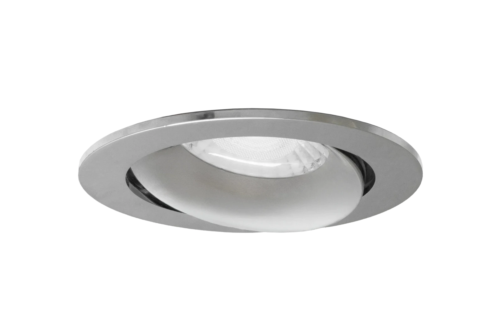 LED GU10 Inbouwspot Armatuur, Rond, Kantelbaar, IP20, Chroom