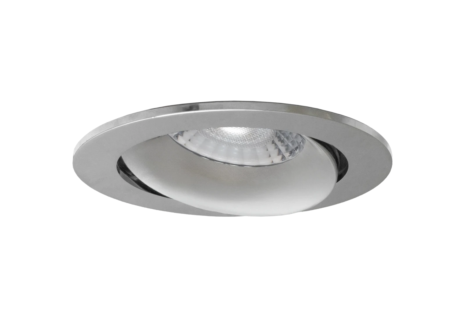 LED GU10 Inbouwspot Armatuur, Rond, Kantelbaar, IP20, Chroom