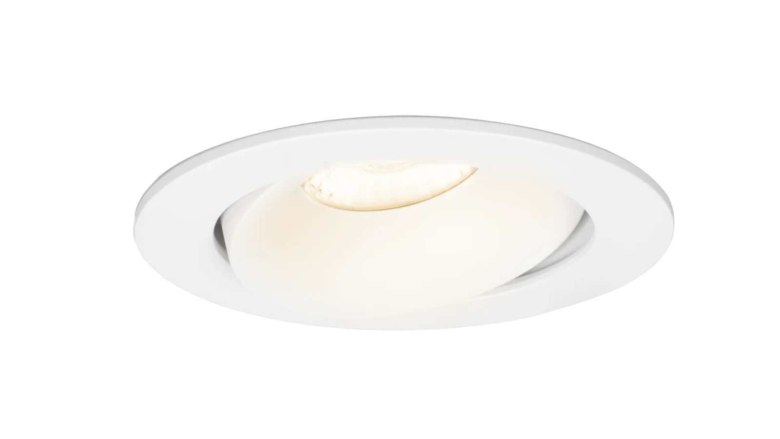 LED GU10 Inbouwspot Armatuur, Rond, Kantelbaar, IP20, Wit