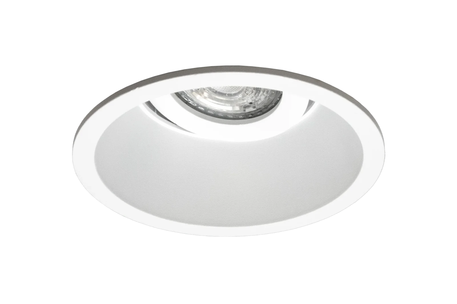 LED GU10 Inbouwspot Armatuur, Rond, Kantelbaar, IP20, Wit