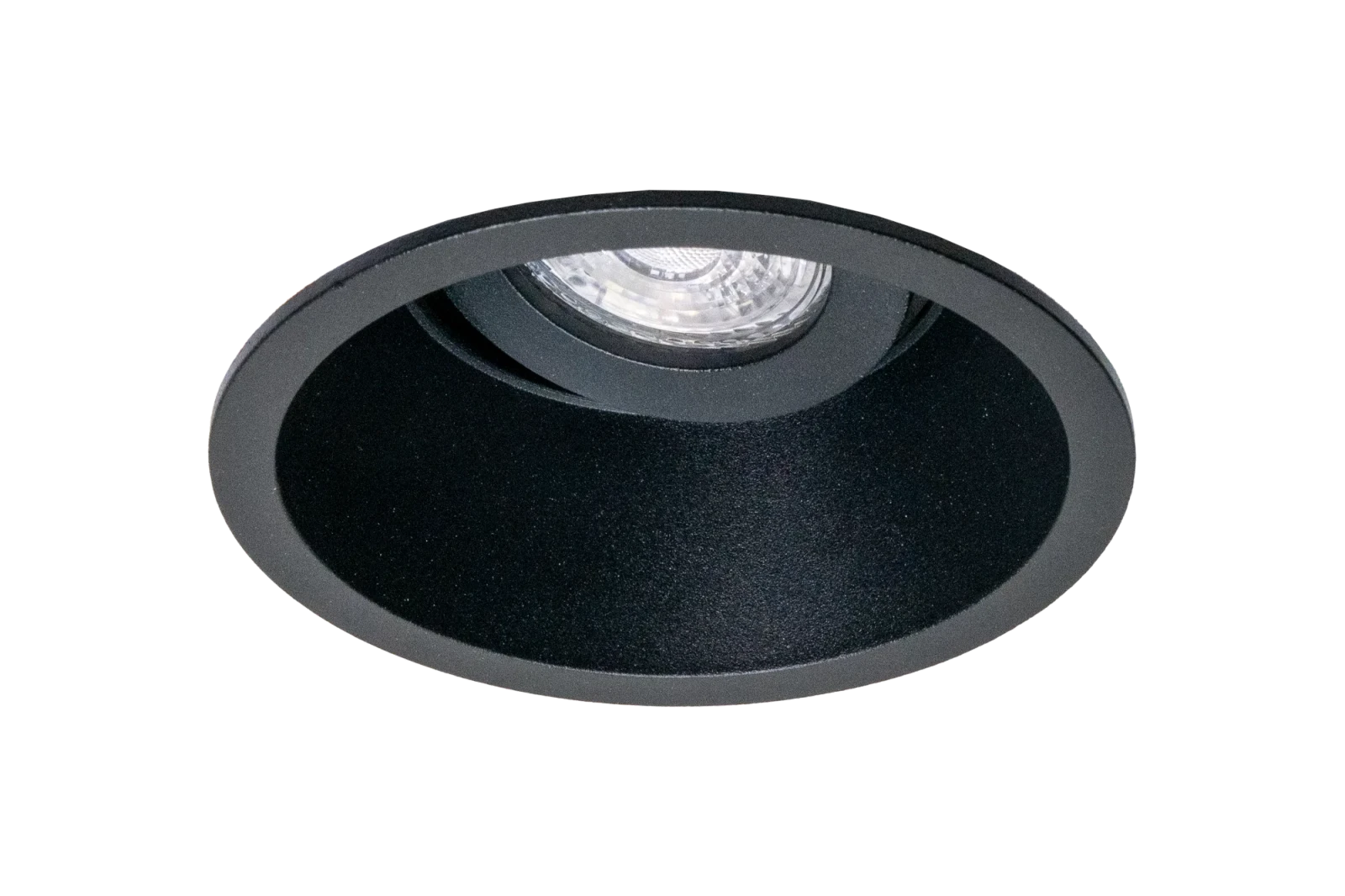 LED GU10 Inbouwspot Armatuur, Rond, Kantelbaar, IP20, Mat Zwart