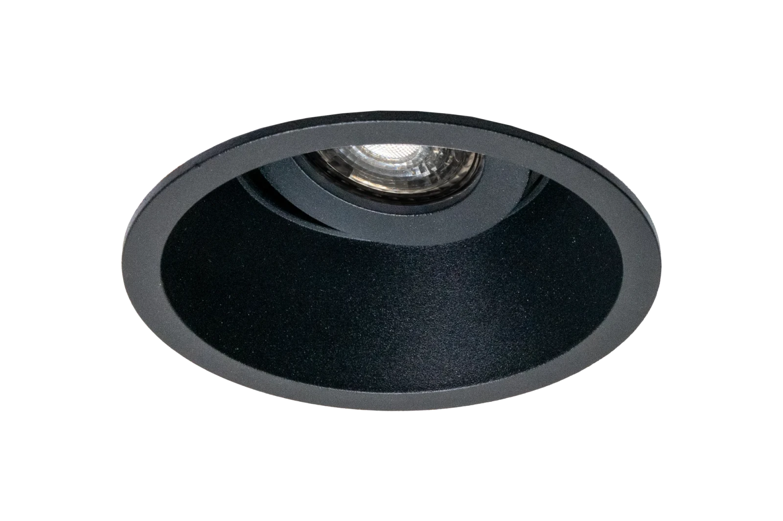 LED GU10 Inbouwspot Armatuur, Rond, Kantelbaar, IP20, Mat Zwart