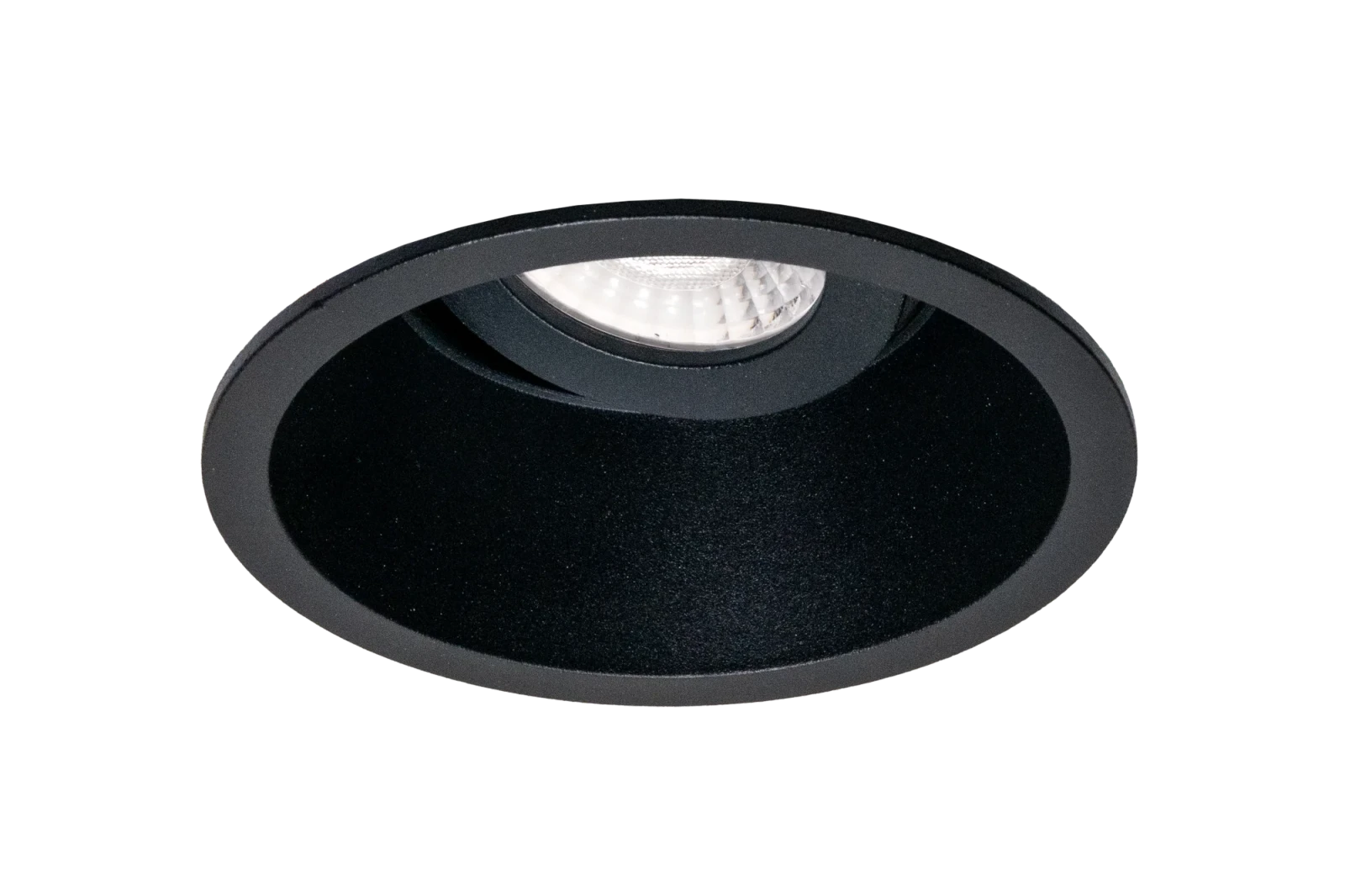 LED GU10 Inbouwspot Armatuur, Rond, Kantelbaar, IP20, Mat Zwart
