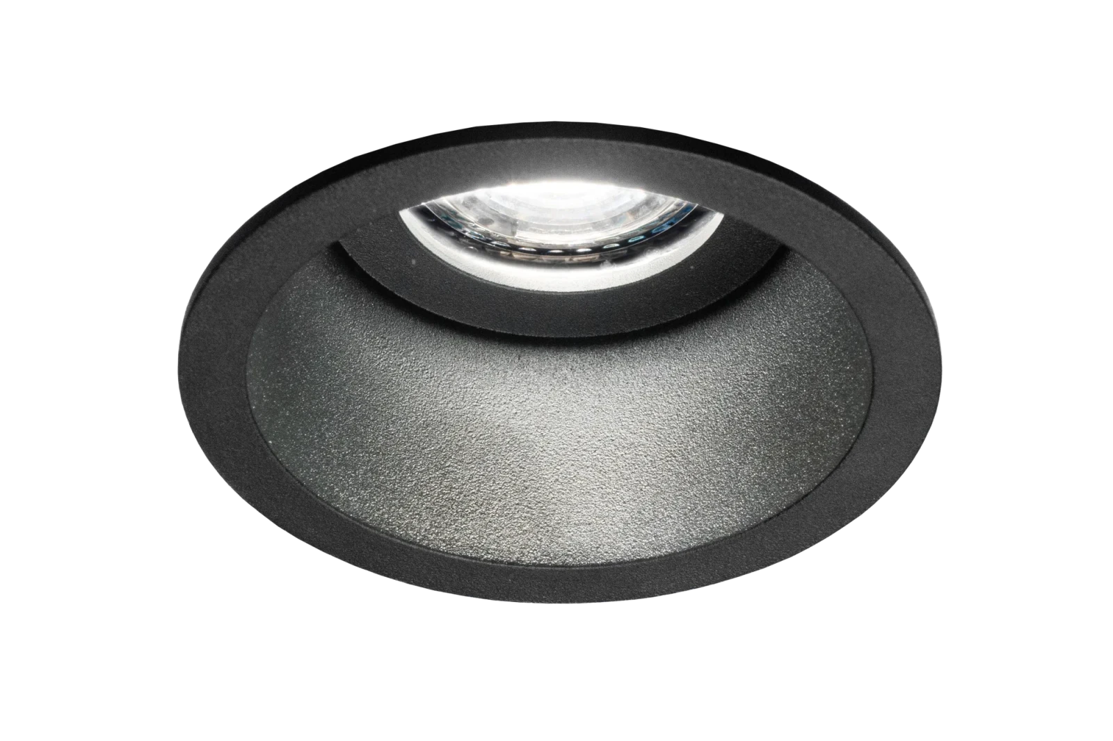 LED GU10 Inbouwspot Armatuur, Rond, IP54, Mat Zwart