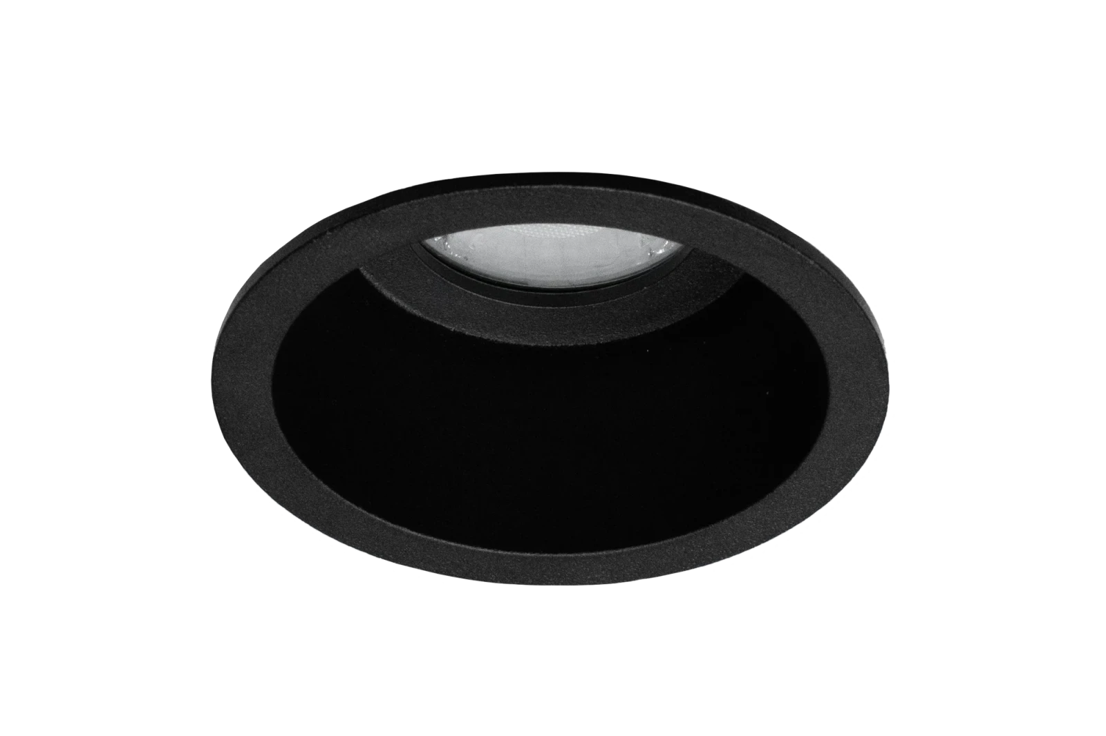 LED GU10 Inbouwspot Armatuur, Rond, IP54, Mat Zwart