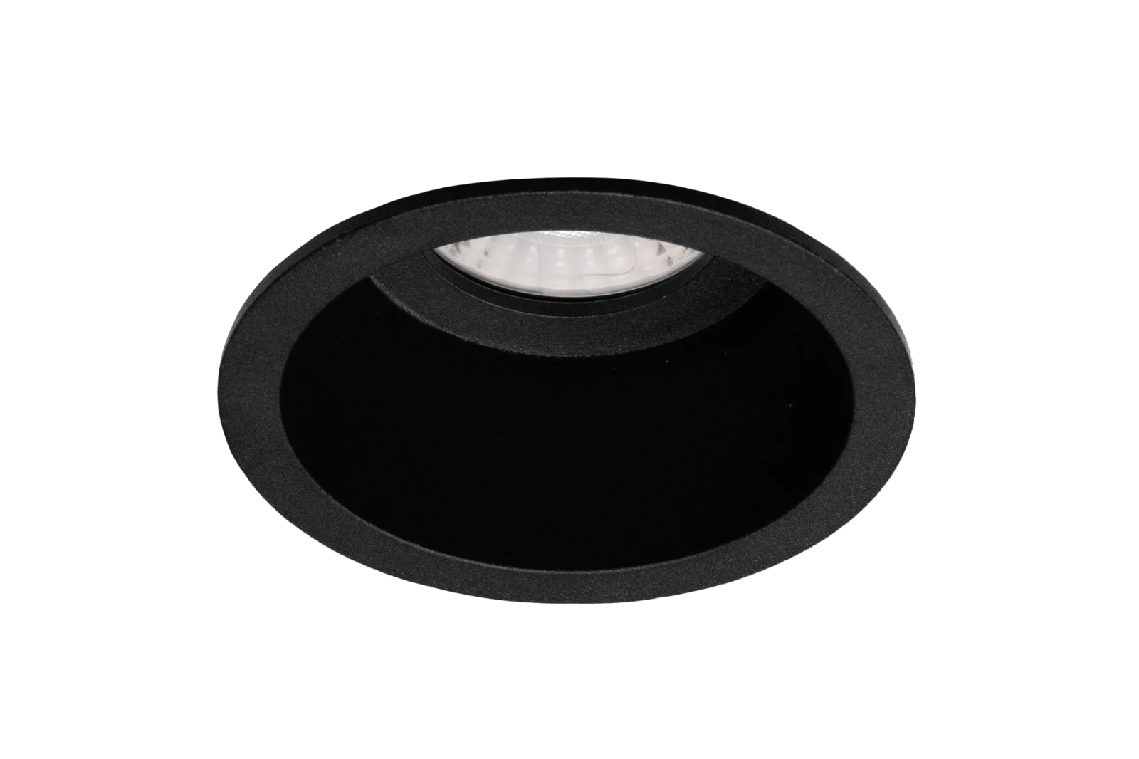 LED GU10 Inbouwspot Armatuur, Rond, IP54, Mat Zwart