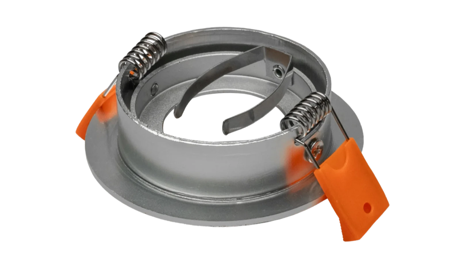 LED GU10 Inbouwspot Armatuur, Rond, Kantelbaar, IP20, Geborsteld Aluminium
