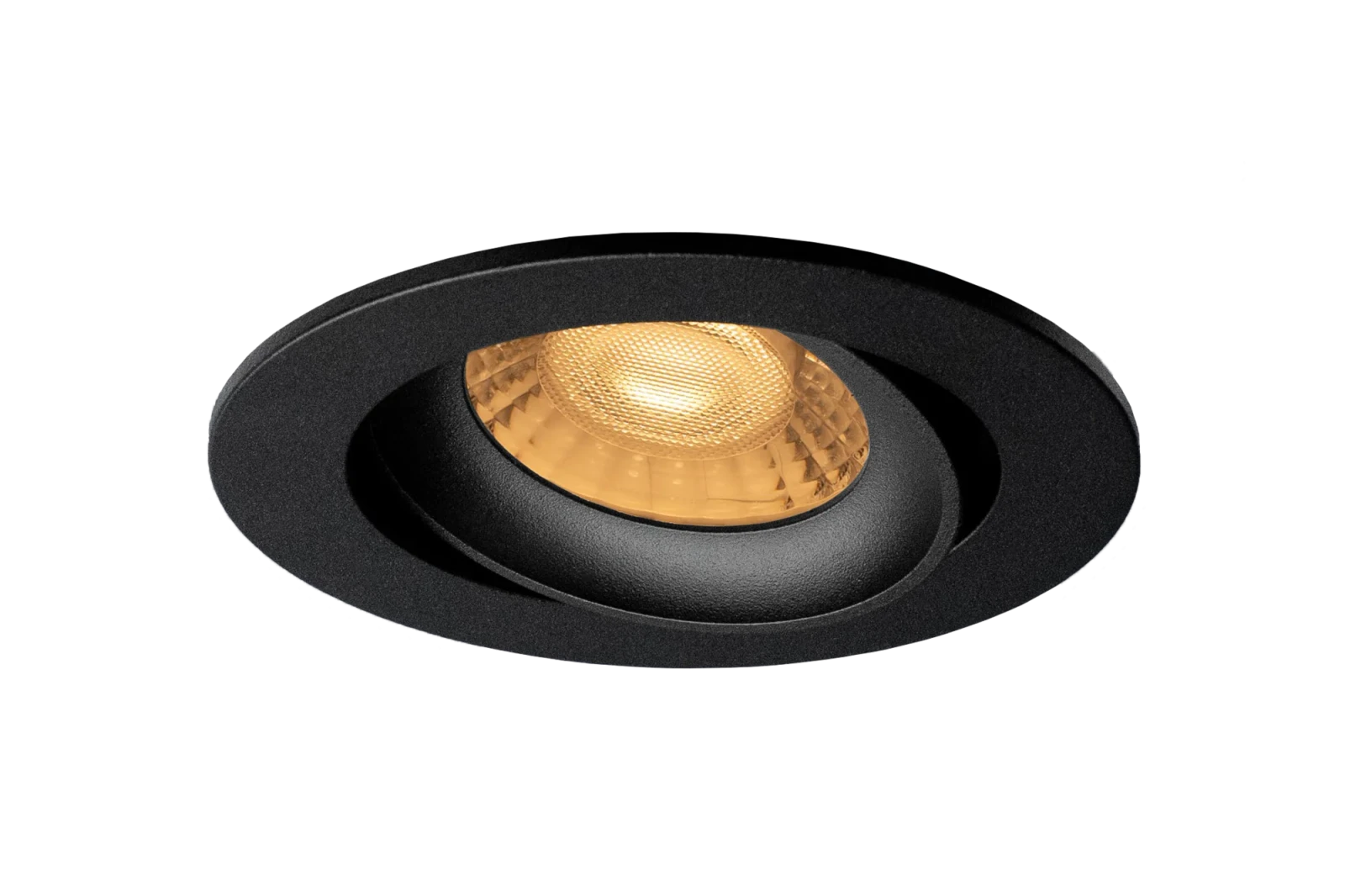 LED GU10 Inbouwspot Armatuur, Rond, Kantelbaar, IP20, Mat Zwart