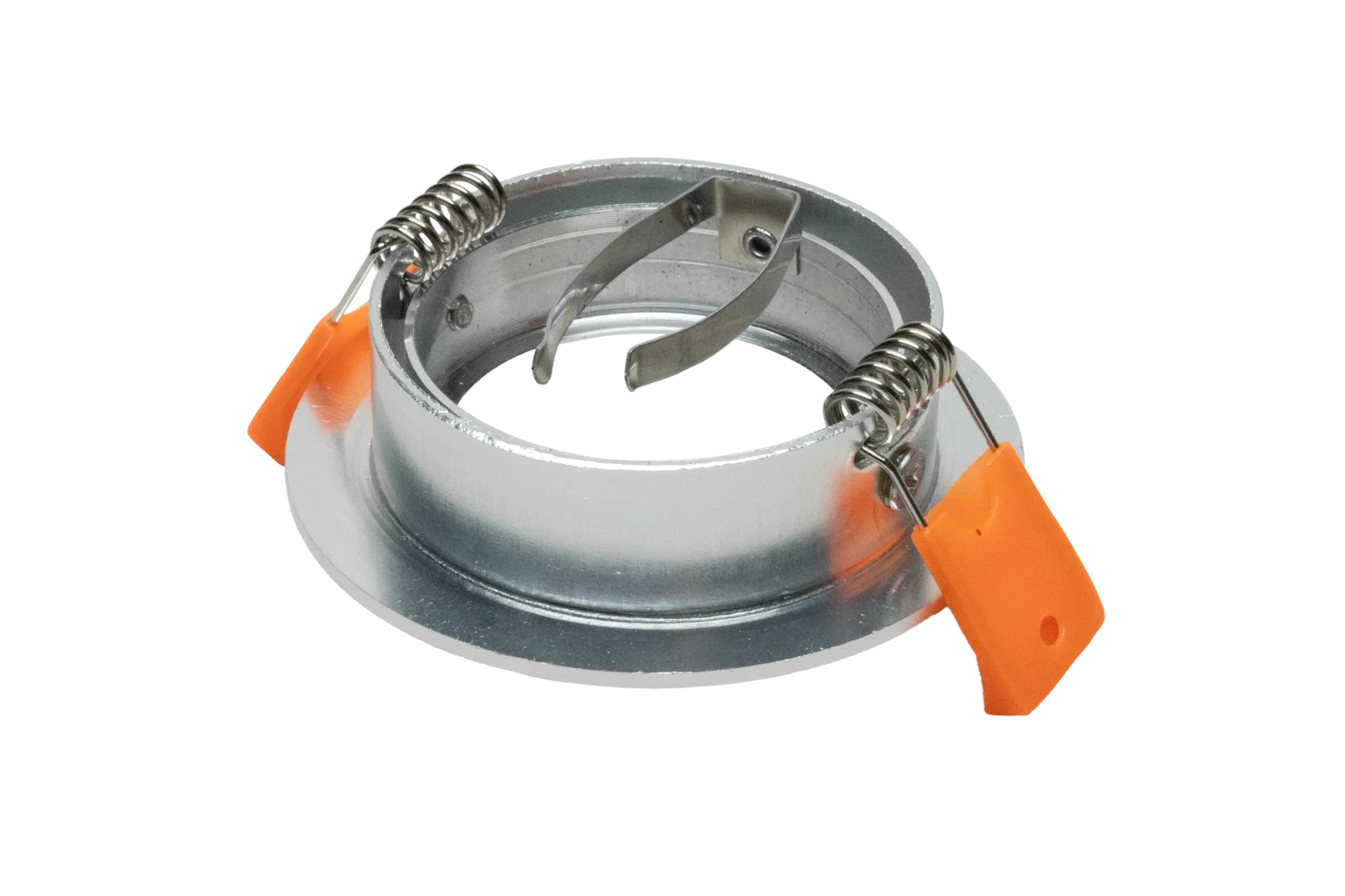 LED GU10 Inbouwspot Armatuur, Rond, Kantelbaar, IP20, Geborsteld Aluminium + Gold
