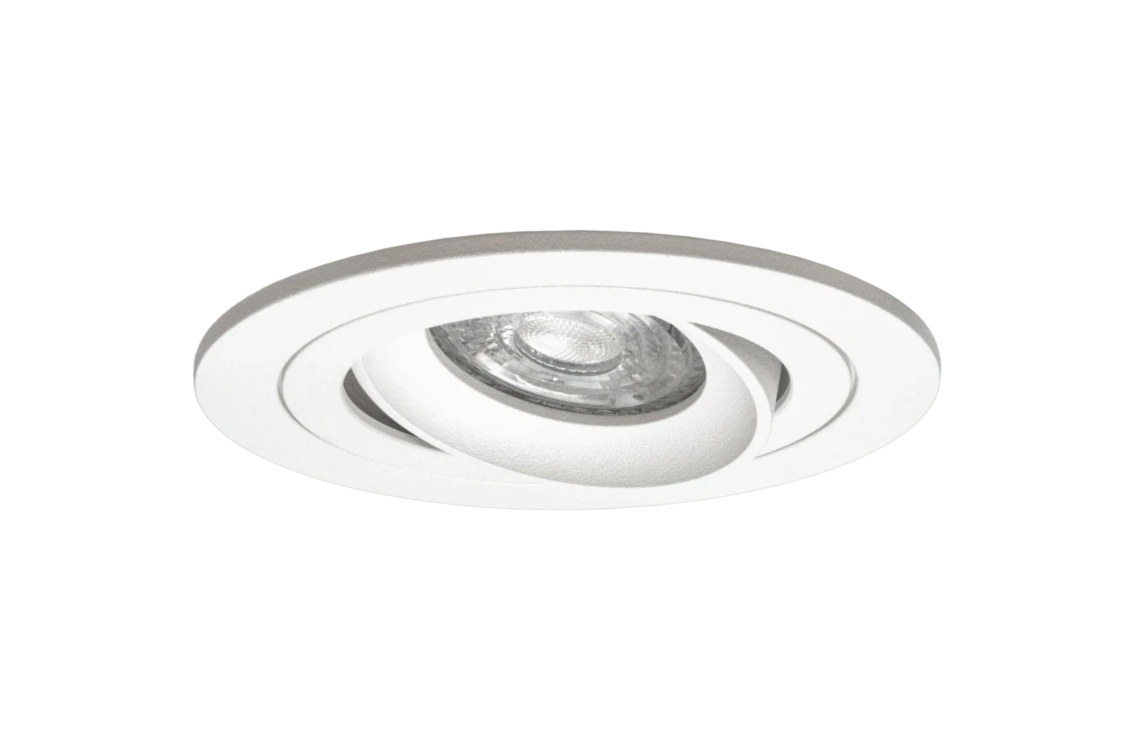 LED GU10 Inbouwspot Armatuur, Rond, Kantelbaar, IP20, Wit