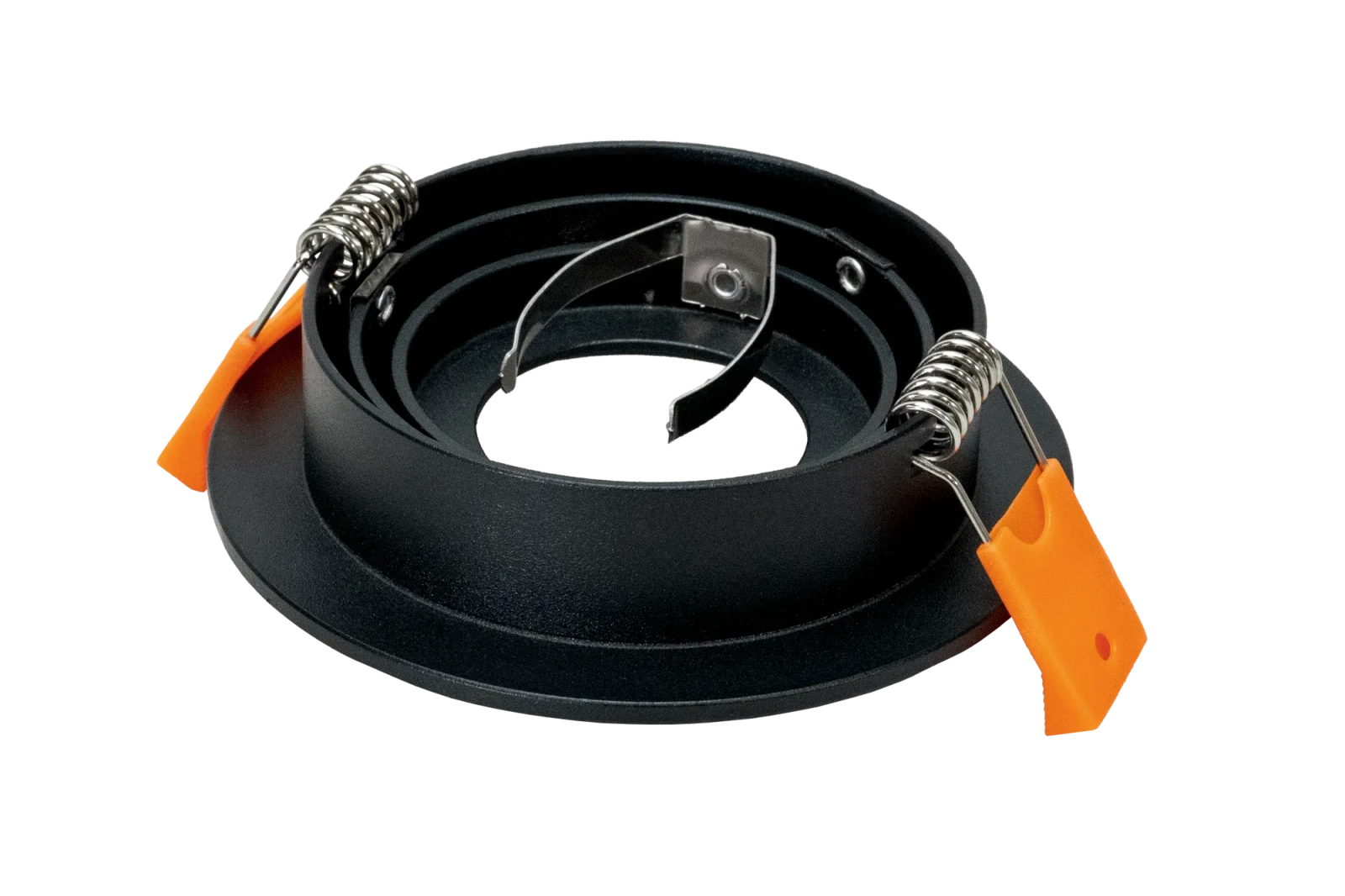 LED GU10 Inbouwspot Armatuur, Rond, Kantelbaar, IP20, Mat Zwart