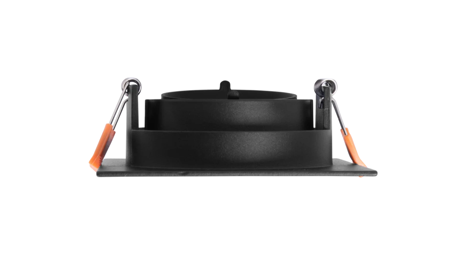 LED GU10 Inbouwspot Armatuur, Vierkant, Kantelbaar, IP20, Mat Zwart