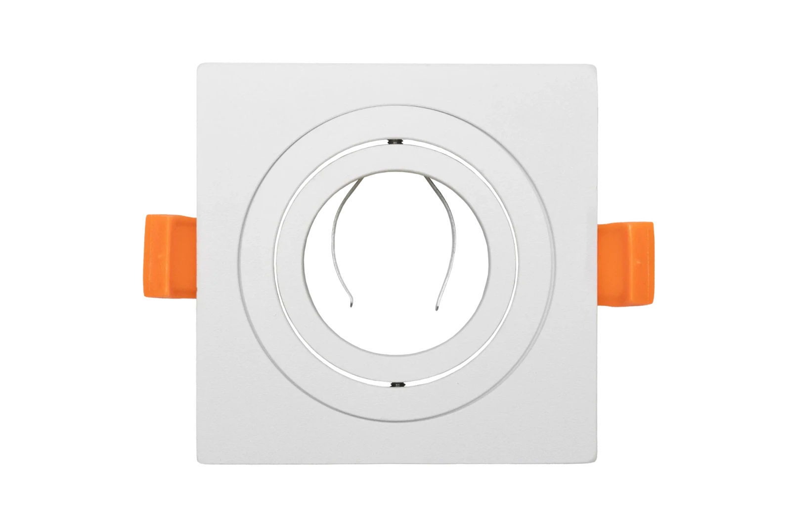 LED GU10 Inbouwspot Armatuur, Vierkant, Kantelbaar, IP20, Wit