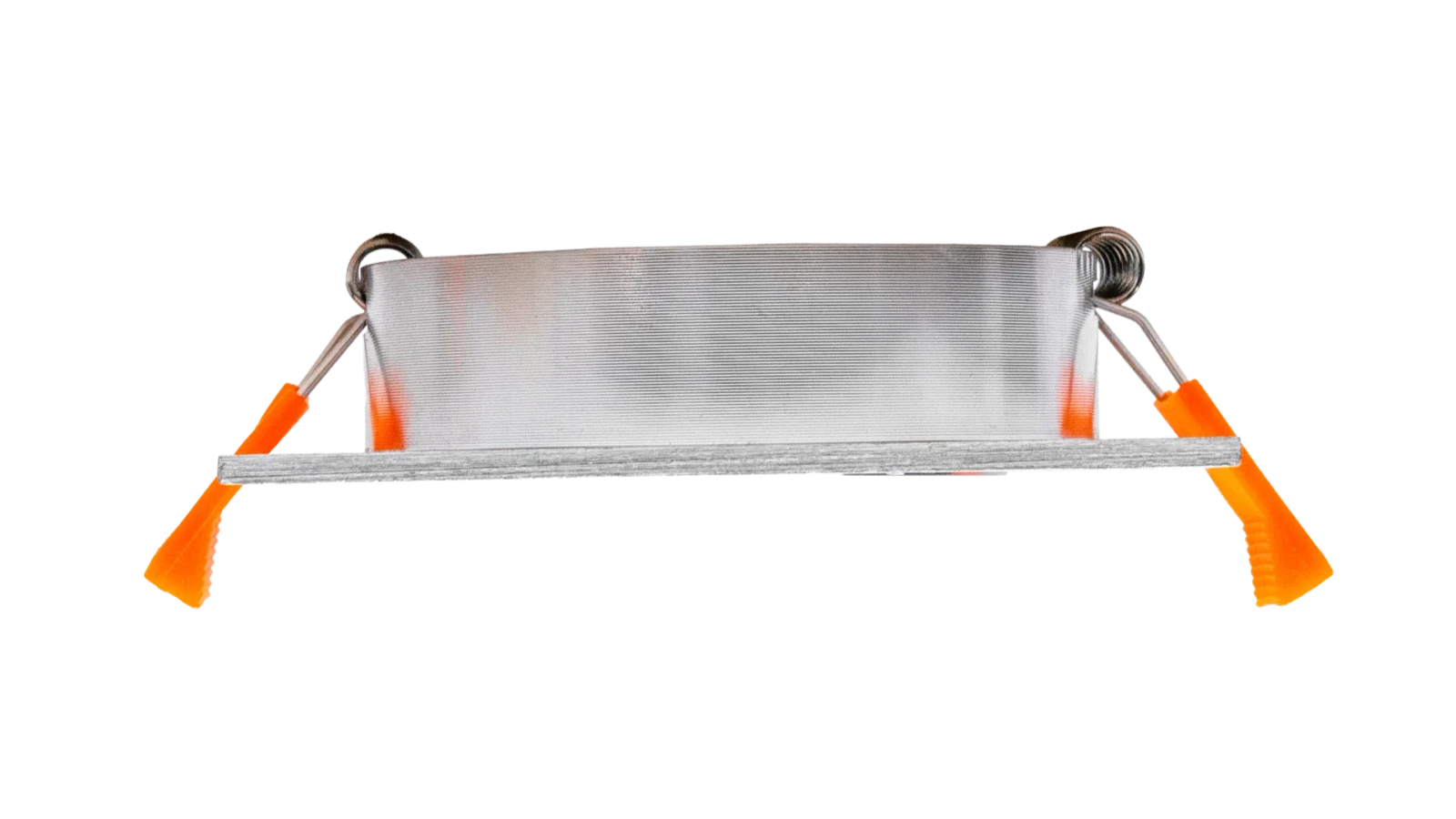 LED GU10 Inbouwspot Armatuur, Vierkant, Kantelbaar, IP20, Geborsteld Aluminium + Zilver