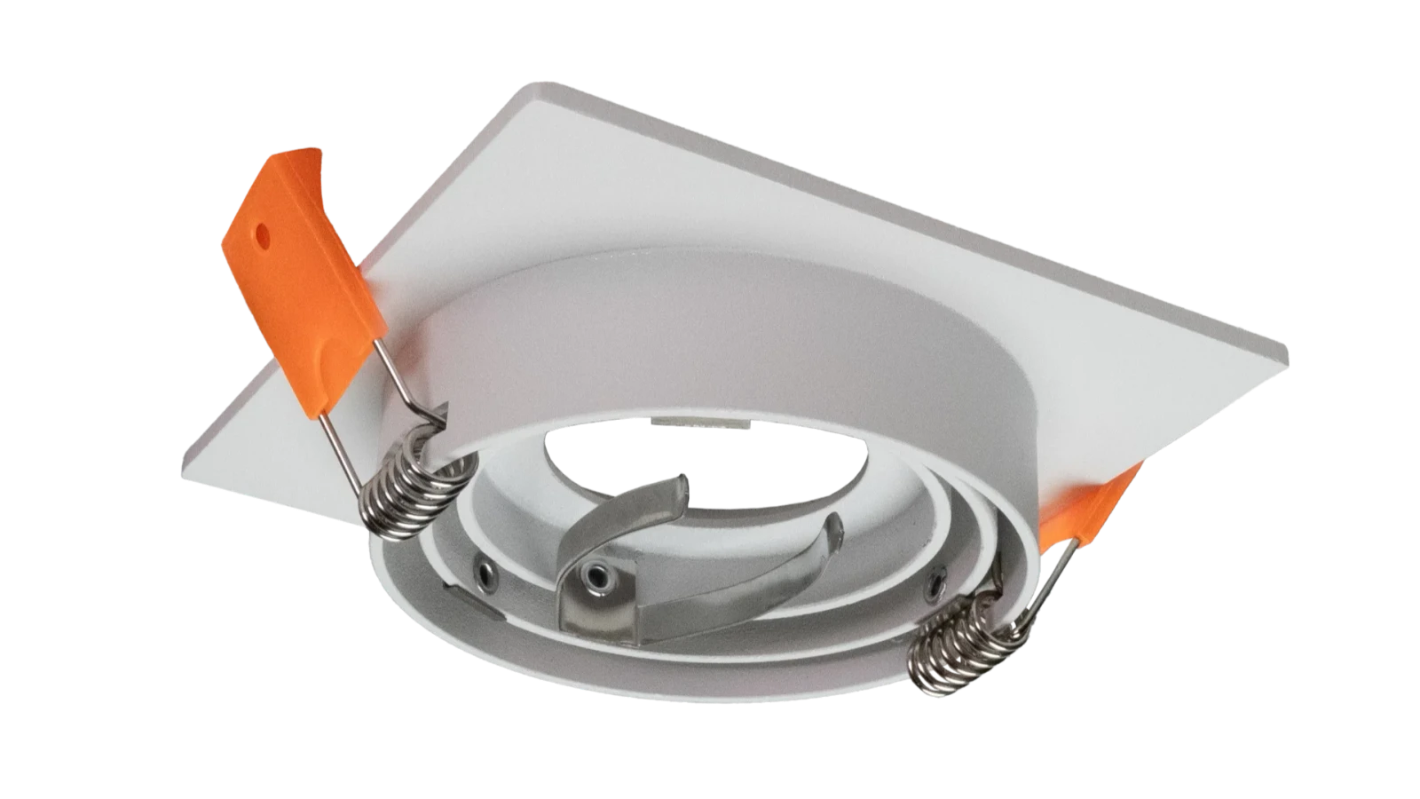 LED GU10 Inbouwspot Armatuur, Vierkant, Kantelbaar, IP20, Mat Zwart