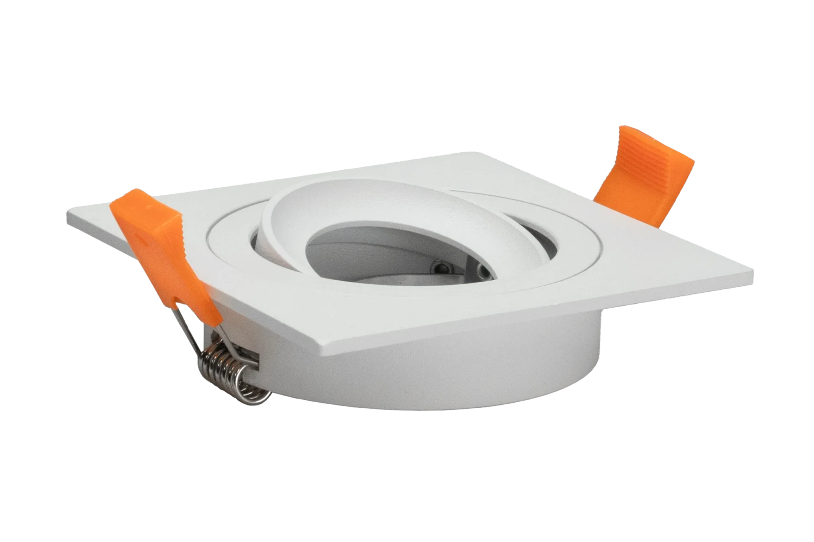 LED GU10 Inbouwspot Armatuur, Vierkant, Kantelbaar, IP20, Mat Zwart