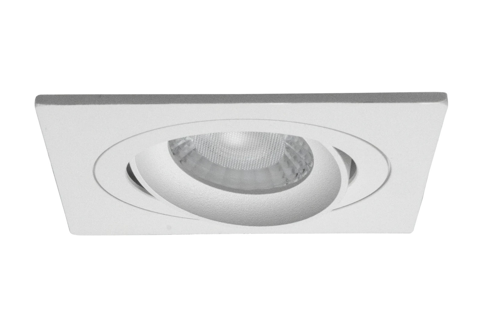 LED GU10 Inbouwspot Armatuur, Vierkant, Kantelbaar, IP20, Mat Zwart