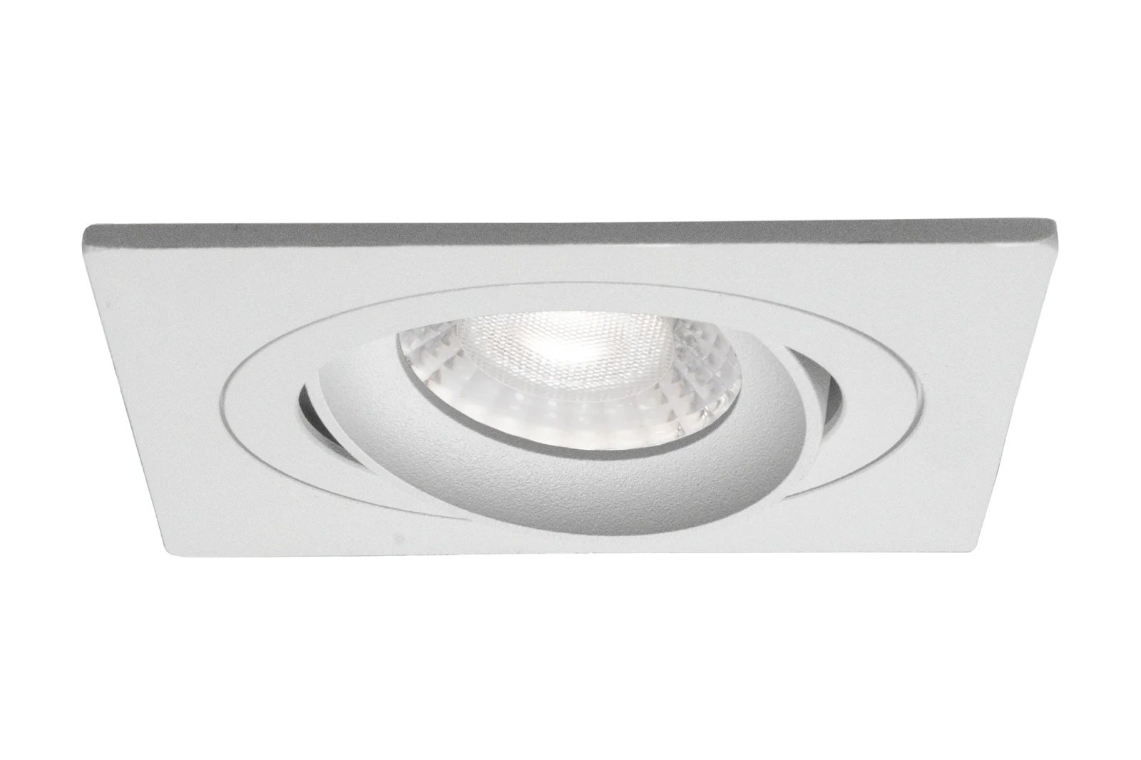 LED GU10 Inbouwspot Armatuur, Vierkant, Kantelbaar, IP20, Mat Zwart