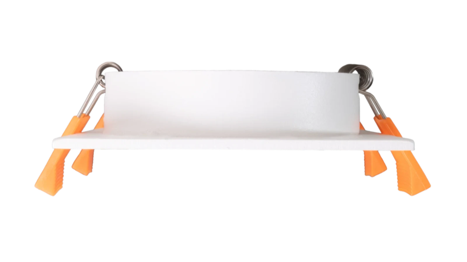 LED GU10 Inbouwspot Armatuur, Dubbel Vierkant, Kantelbaar, IP20, Wit