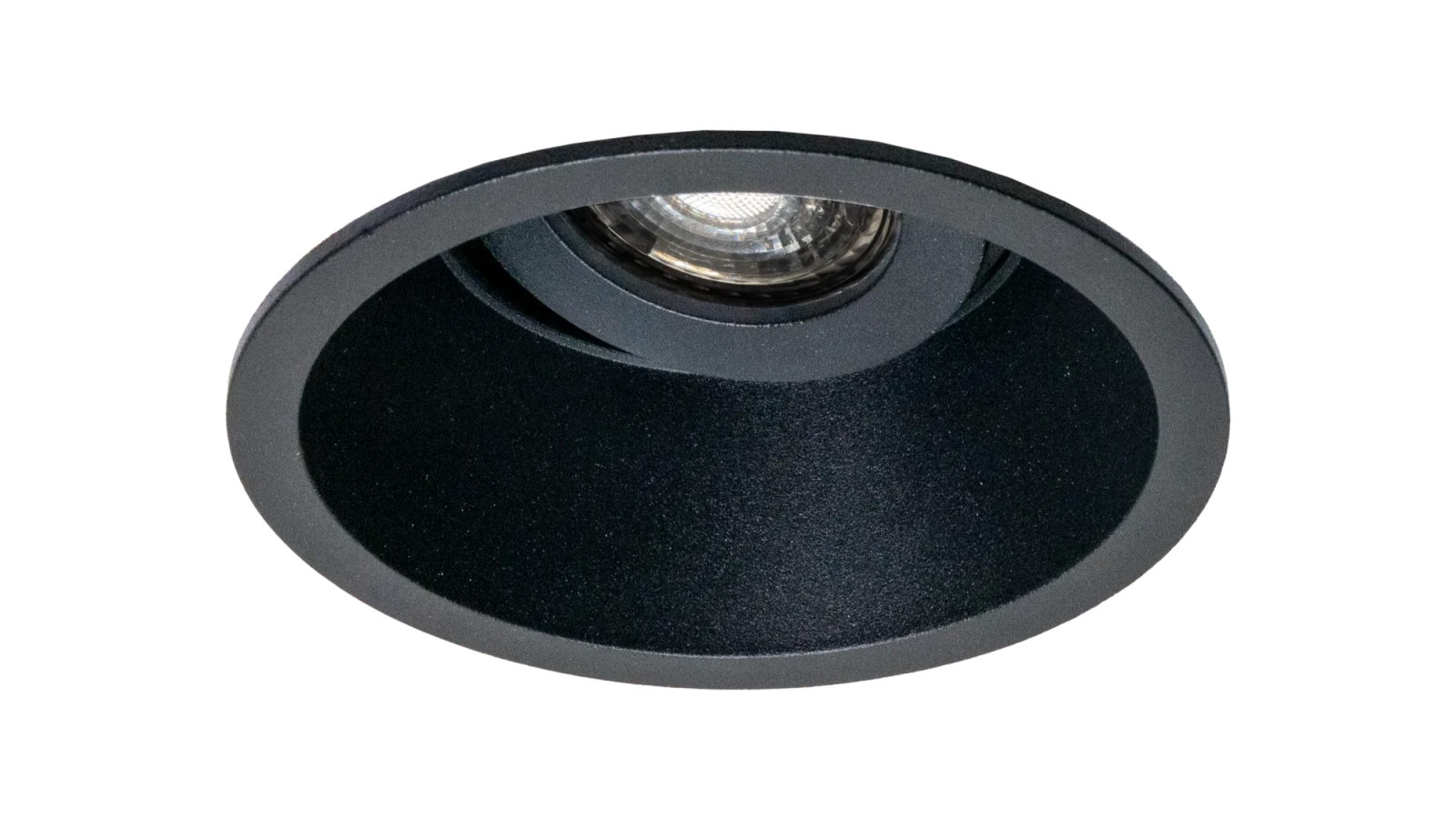 LED GU10 Inbouwspot Armatuur, Rond, Kantelbaar, IP20, Zwart