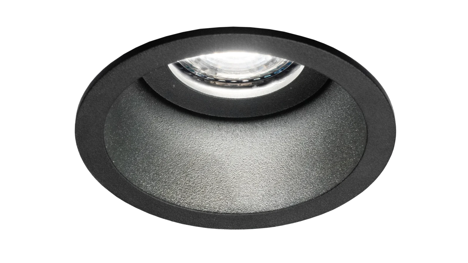 LED GU10 Inbouwspot Armatuur, Rond, IP54, Mat Zwart