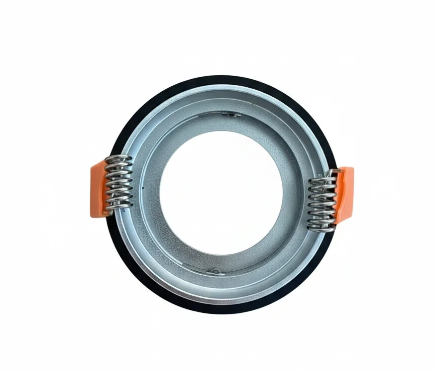 LED GU10 Inbouwspot Armatuur, Rond, IP20, Mat Zwart
