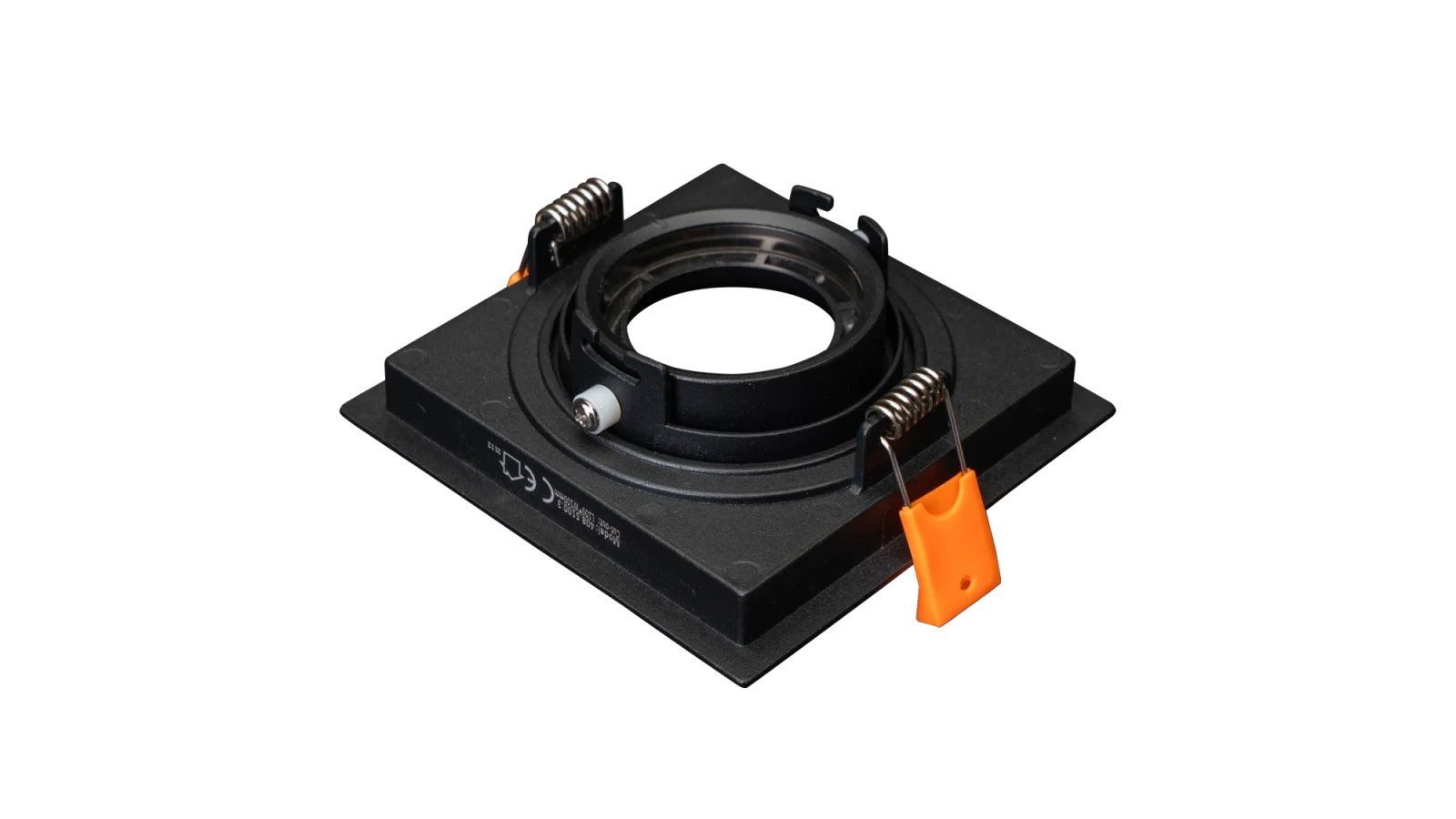 LED GU10 Inbouwspot Armatuur, Vierkant, IP20, Mat Zwart