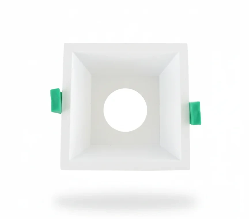 LED GU10 Inbouwspot Armatuur, Vierkant, IP20, Wit