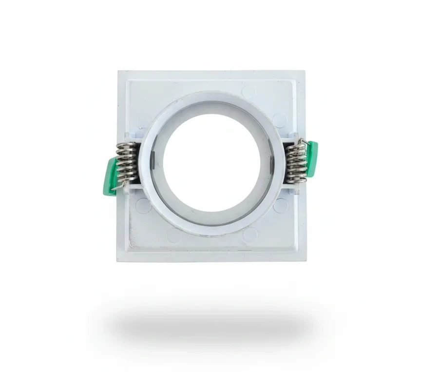 LED GU10 Inbouwspot Armatuur, Vierkant, IP20, Wit
