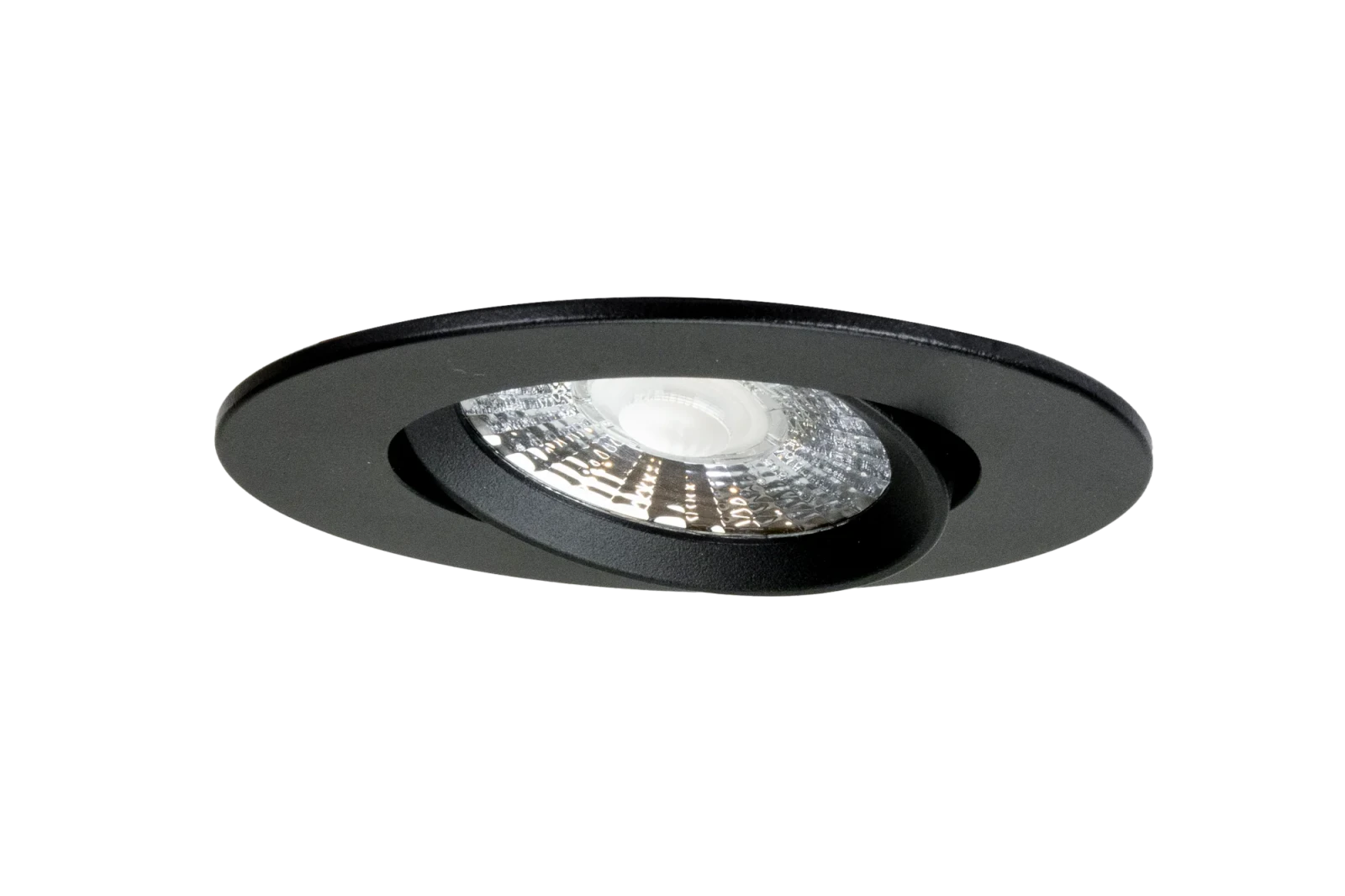 LED Inbouwspot, Rond, 5W/8W, 4CCT, 2700K/3000K/4000K/6500K, IP54 front, Dimbaar, Zwart