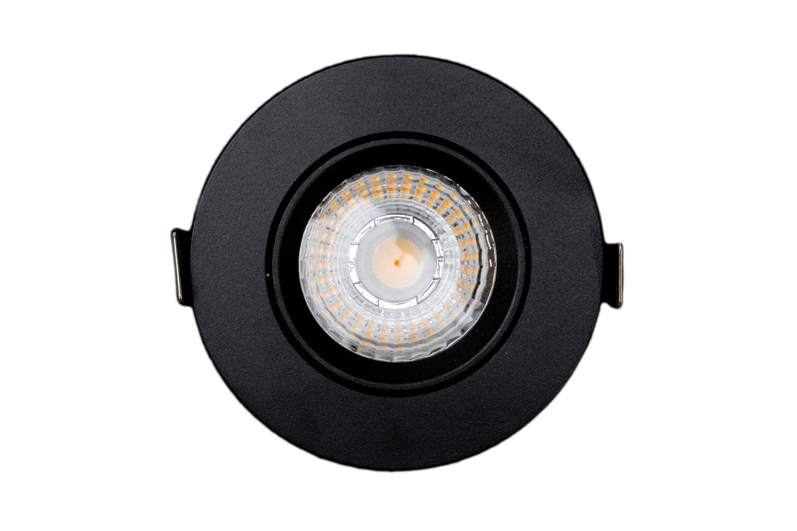 LED Inbouwspot, Rond, 5W/8W, 4CCT, 2700K/3000K/4000K/6500K, IP54 front, Dimbaar, Zwart