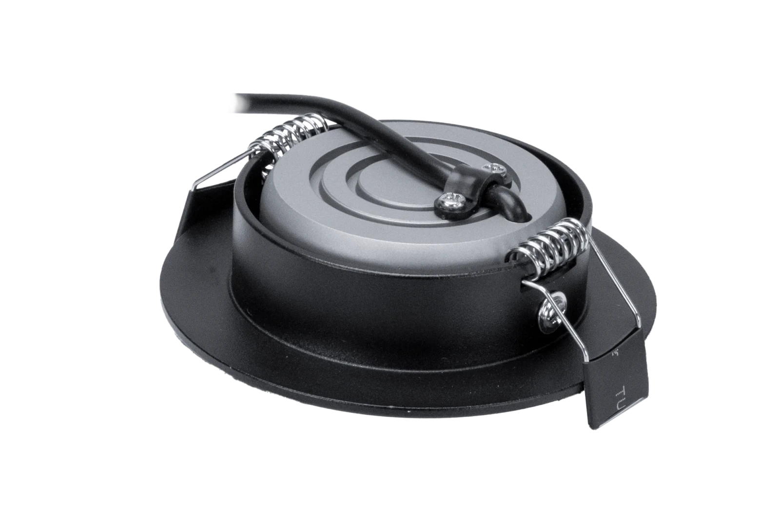 LED Inbouwspot, Rond, 5W/8W, 4CCT, 2700K/3000K/4000K/6500K, IP54 front, Dimbaar, Zwart