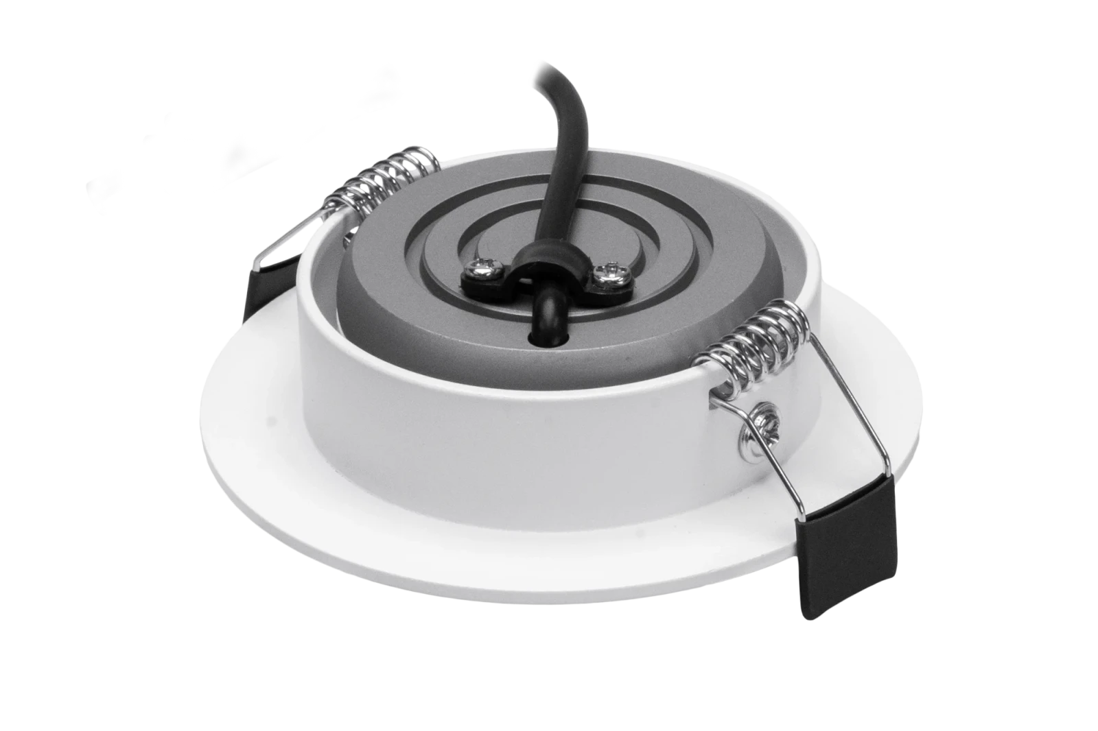 LED Inbouwspot, Rond, 6W, Dim to Warm, 1800K-3000K, IP54 front, Dimbaar, Wit