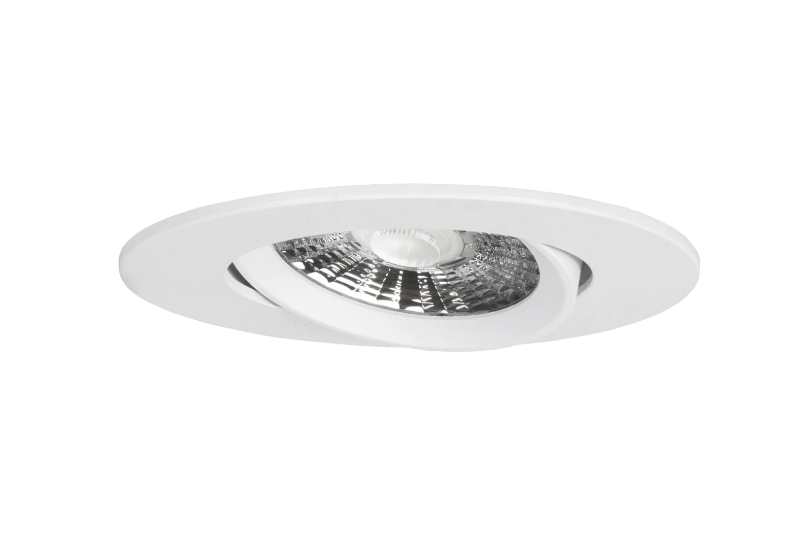 LED Inbouwspot, Rond, 6W, Dim to Warm, 1800K-3000K, IP54 front, Dimbaar, Wit