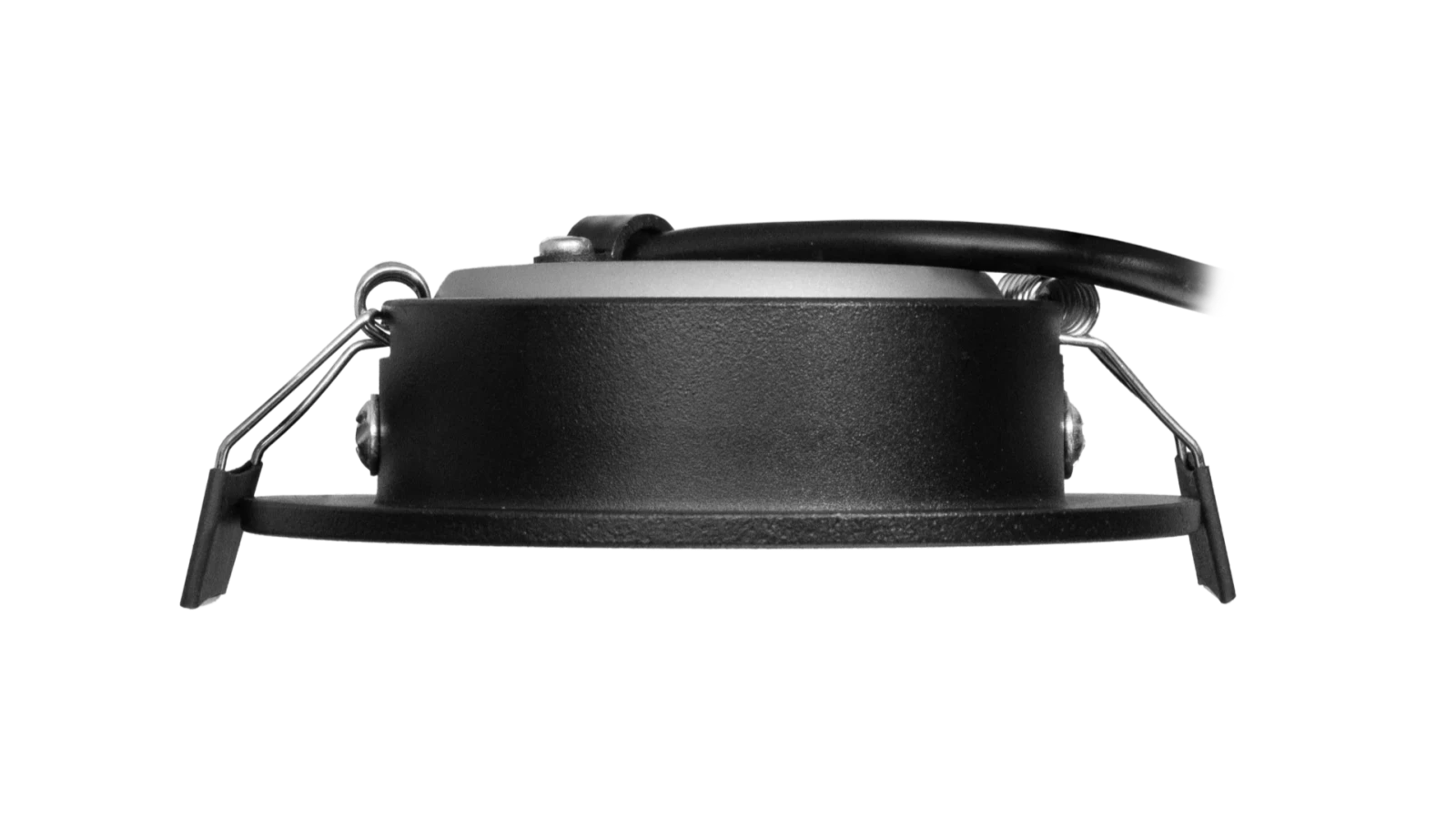 LED Inbouwspot, Rond, 6W, Dim to Warm, 1800K-3000K, IP54 front, Dimbaar, Zwart