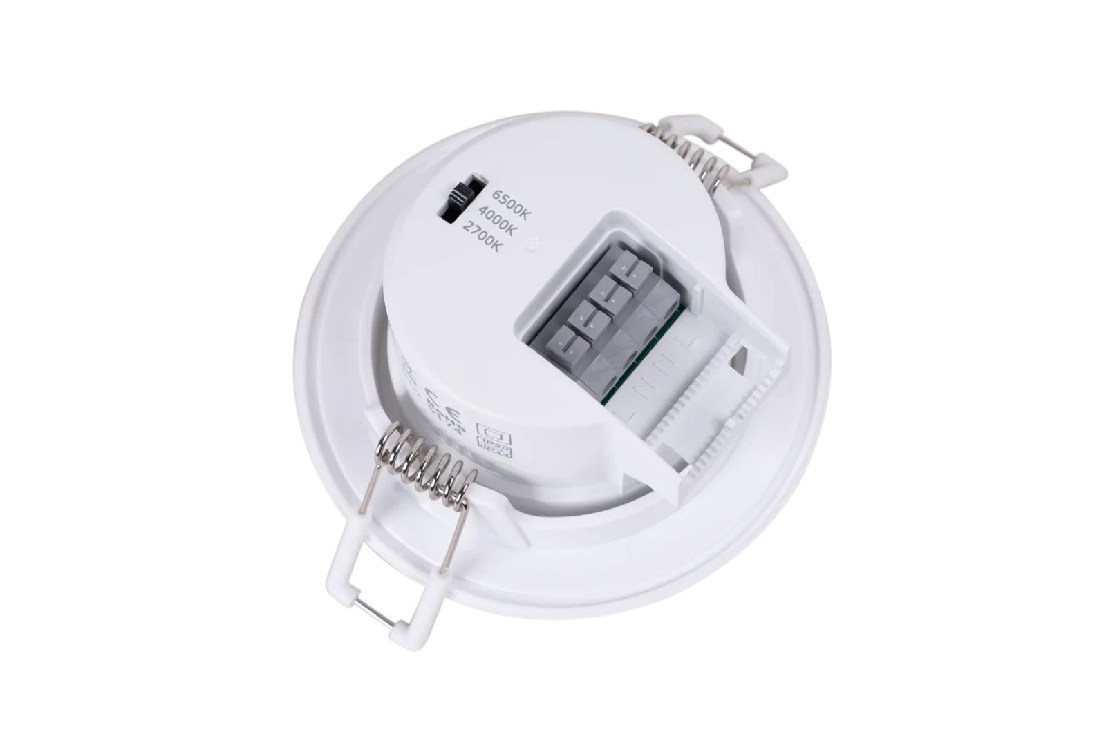 LED Inbouwspot, 2700K/4000K/6500K, Dimbaar, Wit, IP44