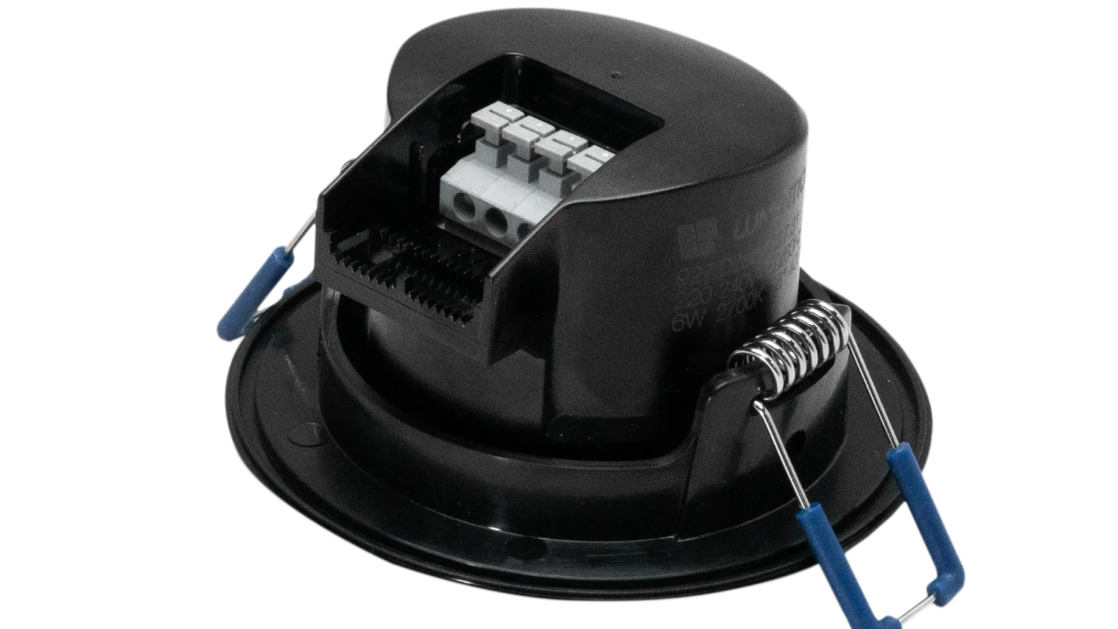 LED Inbouwspot, 6000K Koud Wit, Rond, Dimbaar, Zwart, IP44