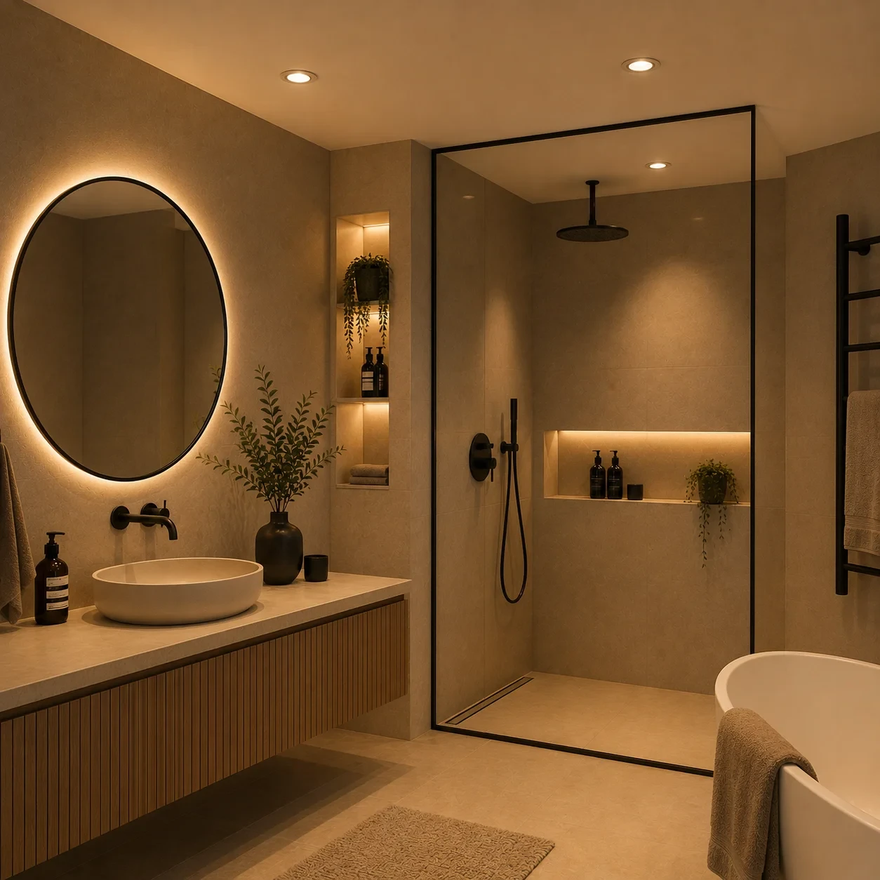 LED Inbouwspot Wit, 2700K Warm Wit, IP65