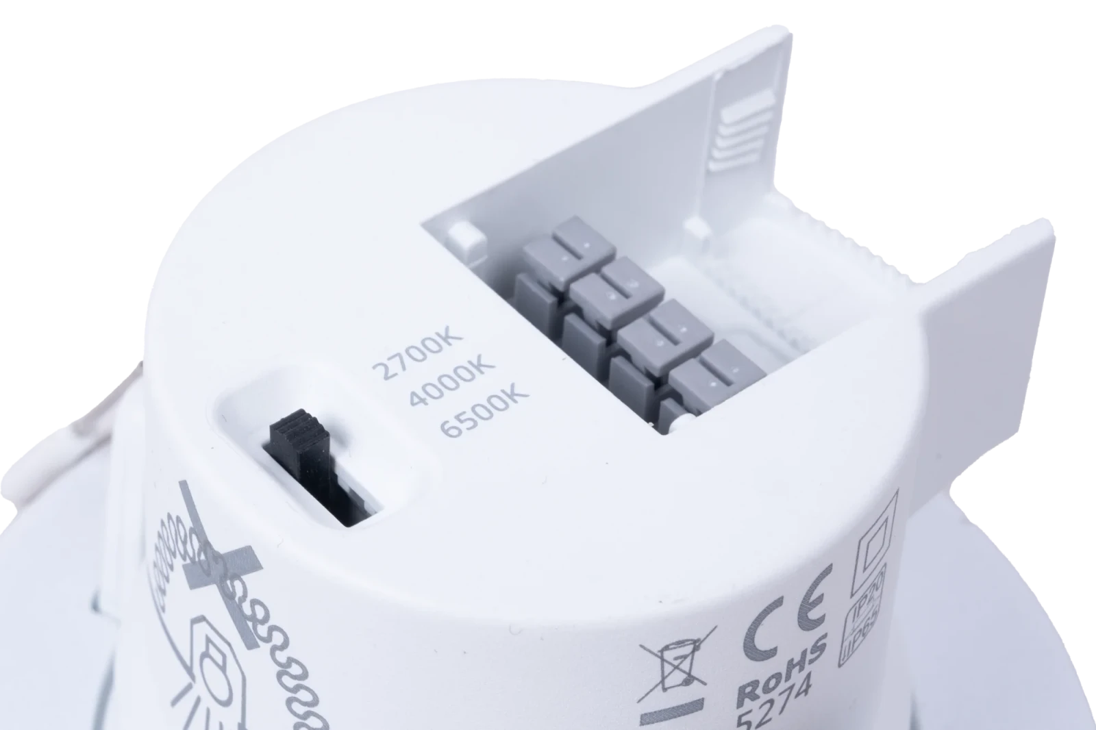 Set van 3 LED Inbouwspots, CCT, Rond, Wit, IP65