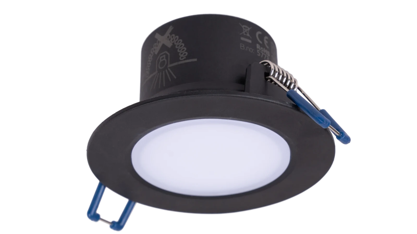 LED Inbouwspot, 3x6.5W, 6500K Koud Wit, Rond, IP65, Zwart