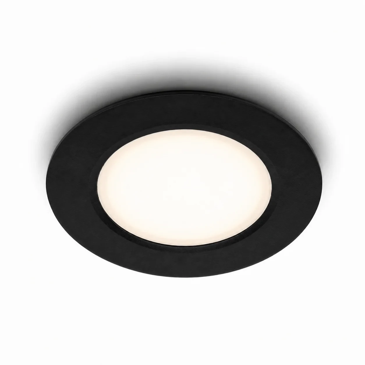 Set van 3 LED Inbouwspots, 6.5W, CCT, Rond, IP65, Zwart