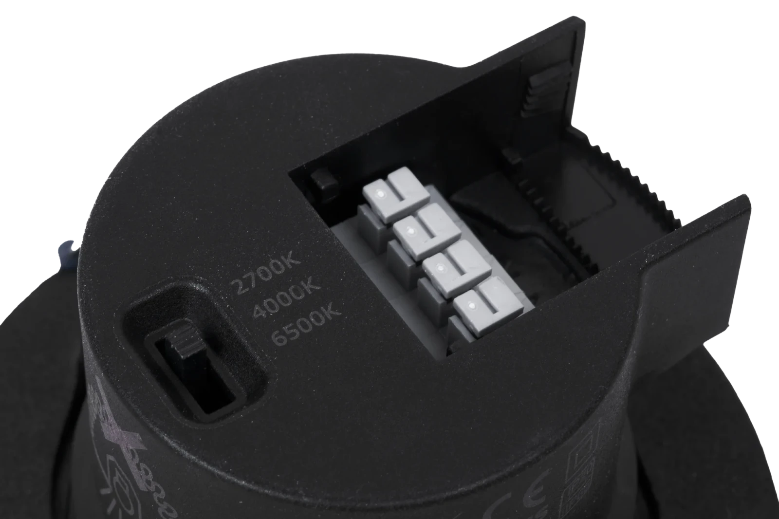 Set van 3 LED Inbouwspots, 6.5W, CCT, Rond, IP65, Zwart