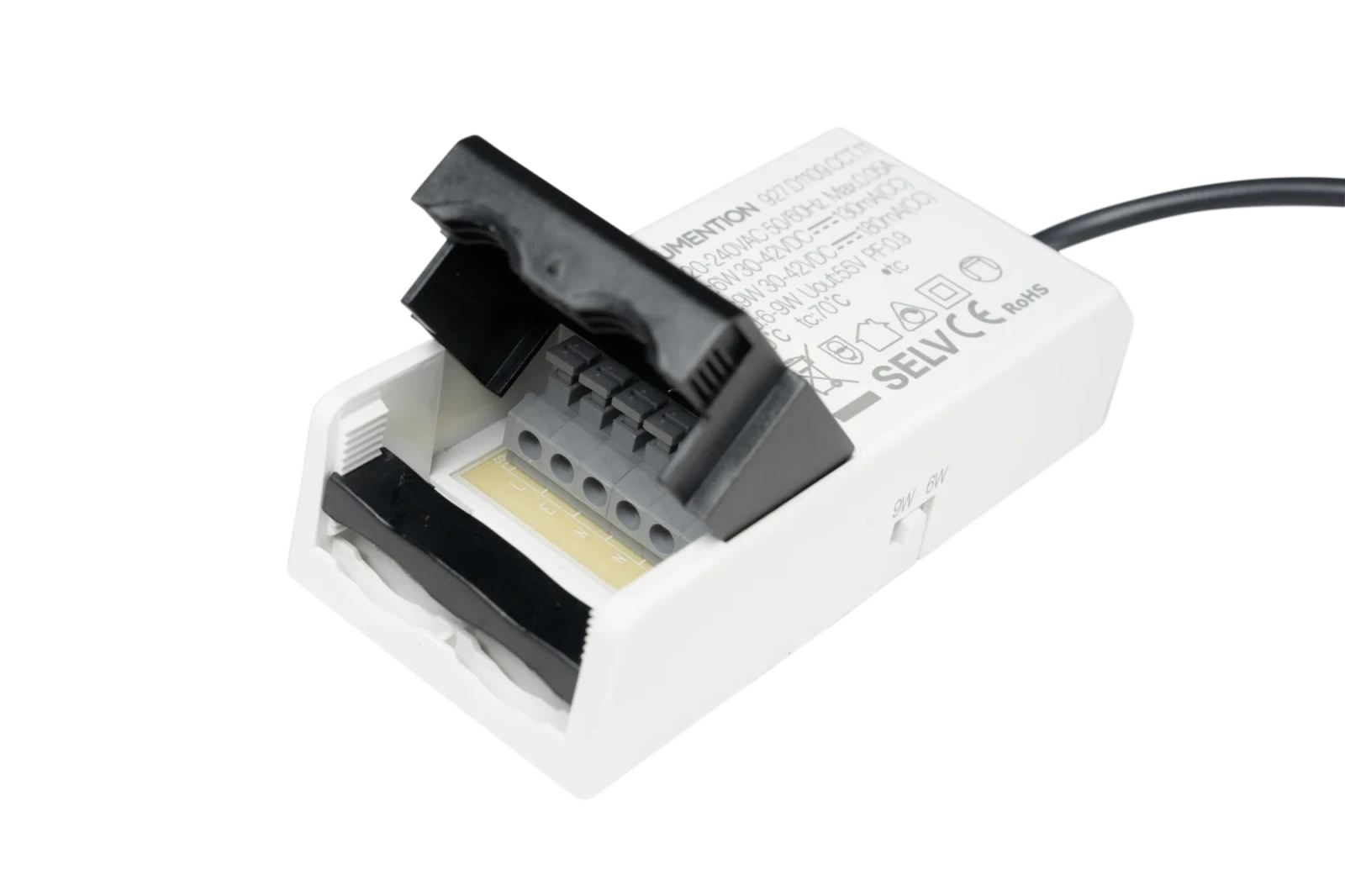LED Inbouw Downlight, 6–9W, 2700K/3000K/4000K, Dimbaar, Rond, IP54, Zwart, Aluminium Reflector