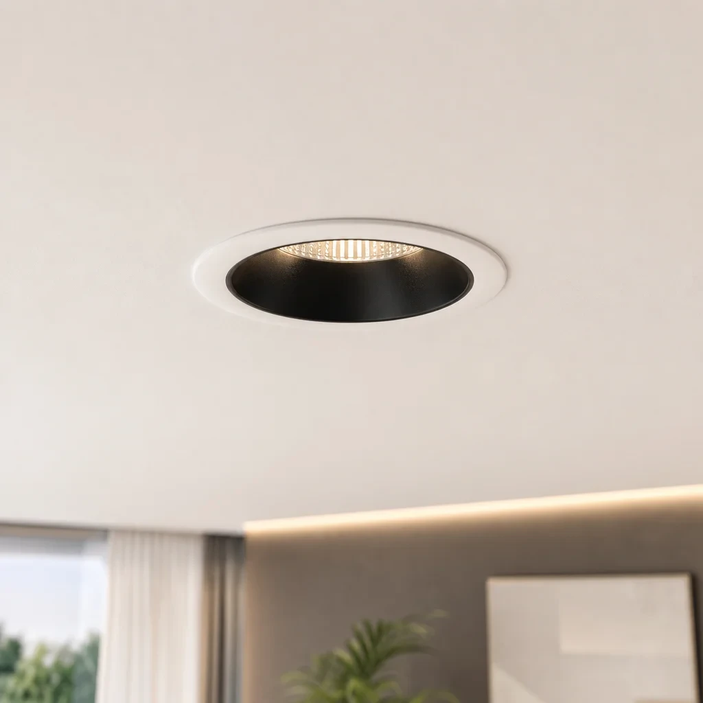 LED Inbouw Downlight, 9–12W, 2700K/3000K/4000K, Dimbaar, Rond, IP54, Wit, Zwart Reflector