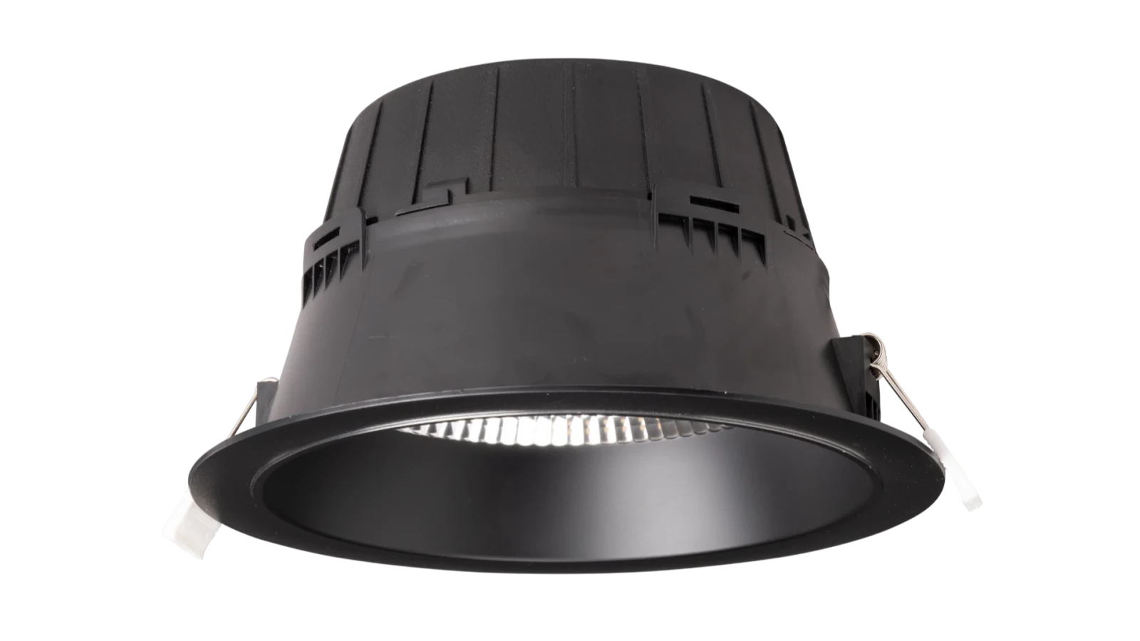 LED Downlight, 15–21W, 2700K/3000K/4000K, Dimbaar, Ø150mm, Zwart