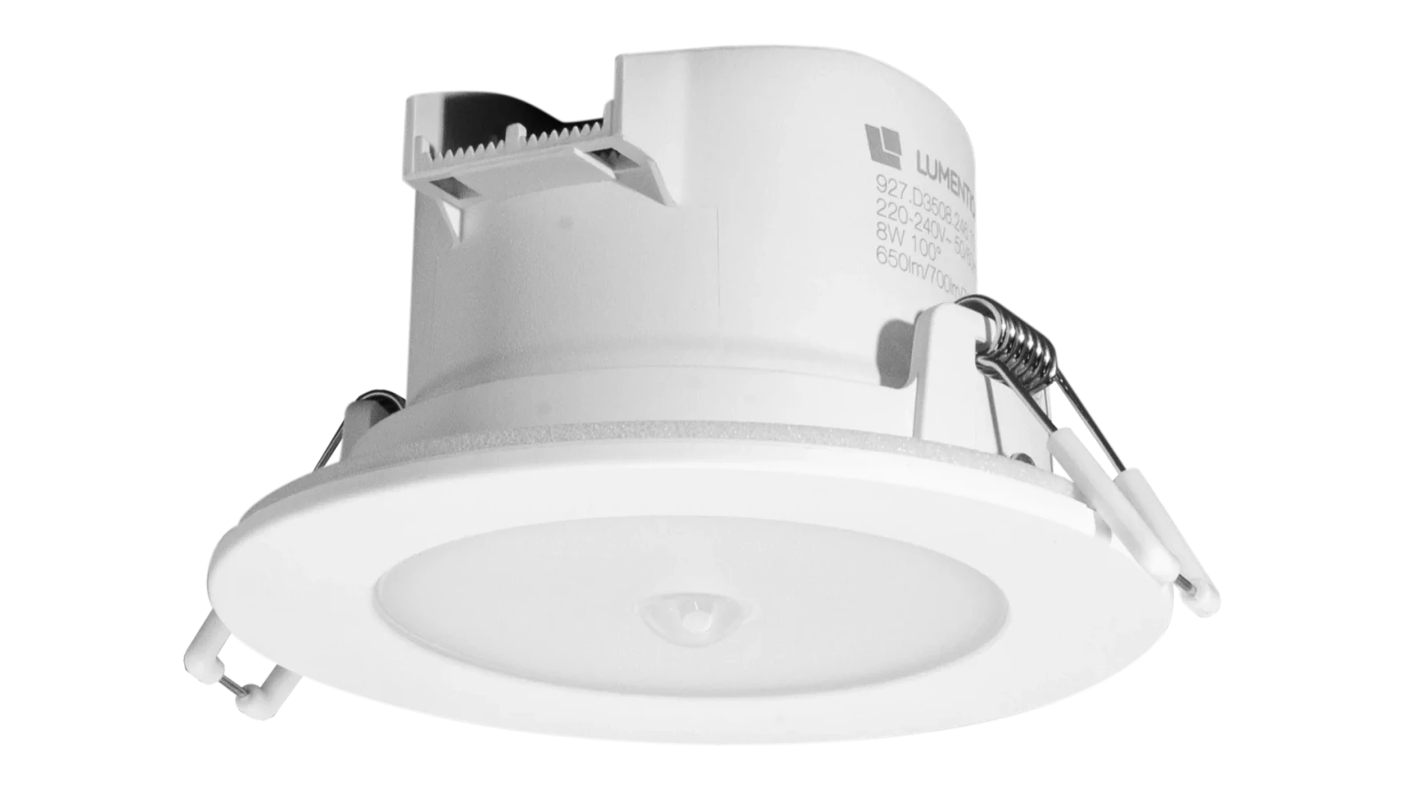 LED Inbouwspot met Bewegingssensor, 8W, 3000K/4000K/6500K, Rond, IP54, Wit