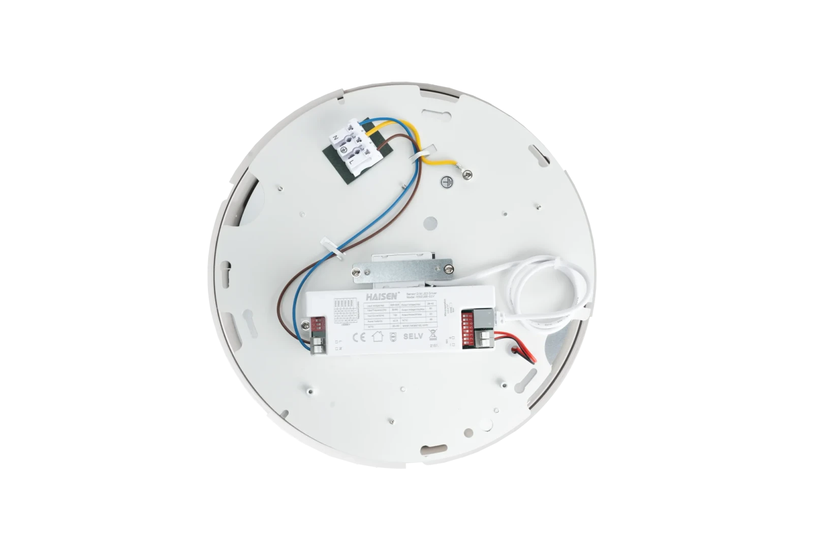 LED Wand- en Plafondarmatuur, 10–20W Instelbaar, 3CCT, IP65, Sensor, Wit